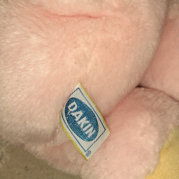 VINTAGE 1985 DAKIN PINK VERY SOFT CUDDLY PLUSH TEDDY BEAR 14" STUFFED ANIMAL - Picture 6 of 7